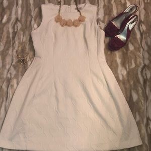 Eva Mendes New York and Company white dress